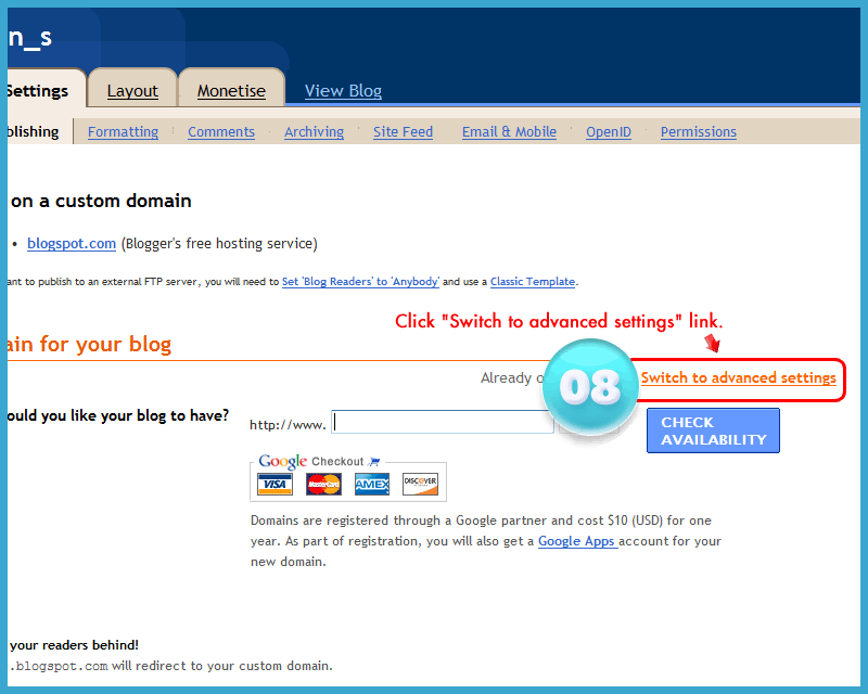 Langkah ketujuh custom domain