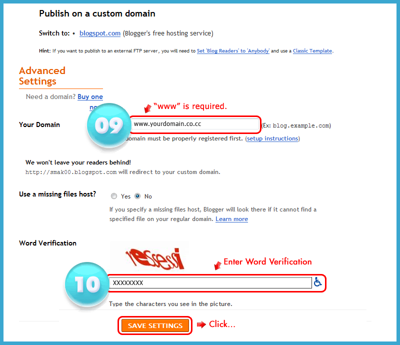 Langkah kedelapan custom domain