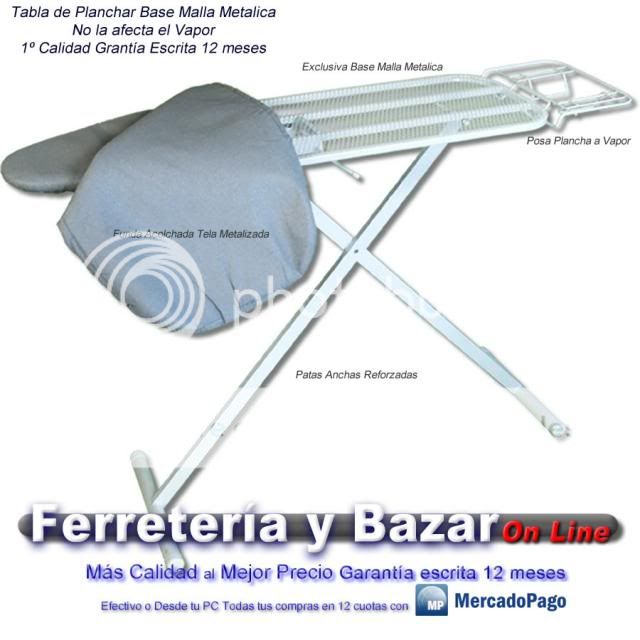 TABLA DE PLANCHAR BASE MALLA METALICA TABLA DE PLANCHAR BASE MALLA METALICA