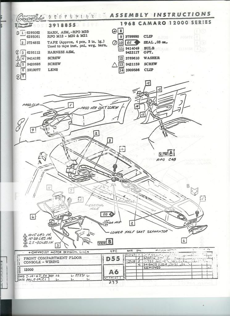 68-69 Console Assembly Instructions